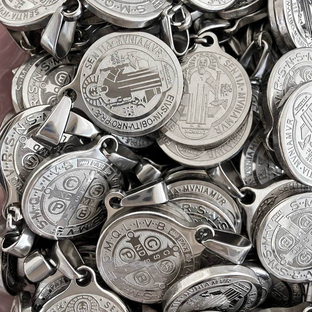 Medalhas de São Bento em aço inoxidável